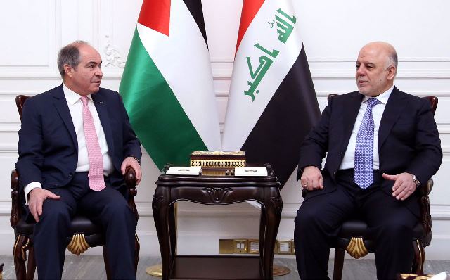 صحيفة: العبادي والملقي بحثا اعفاء السلع الاردنية من الجمارك ومد انبوب نفط من البصرة الى العقبة