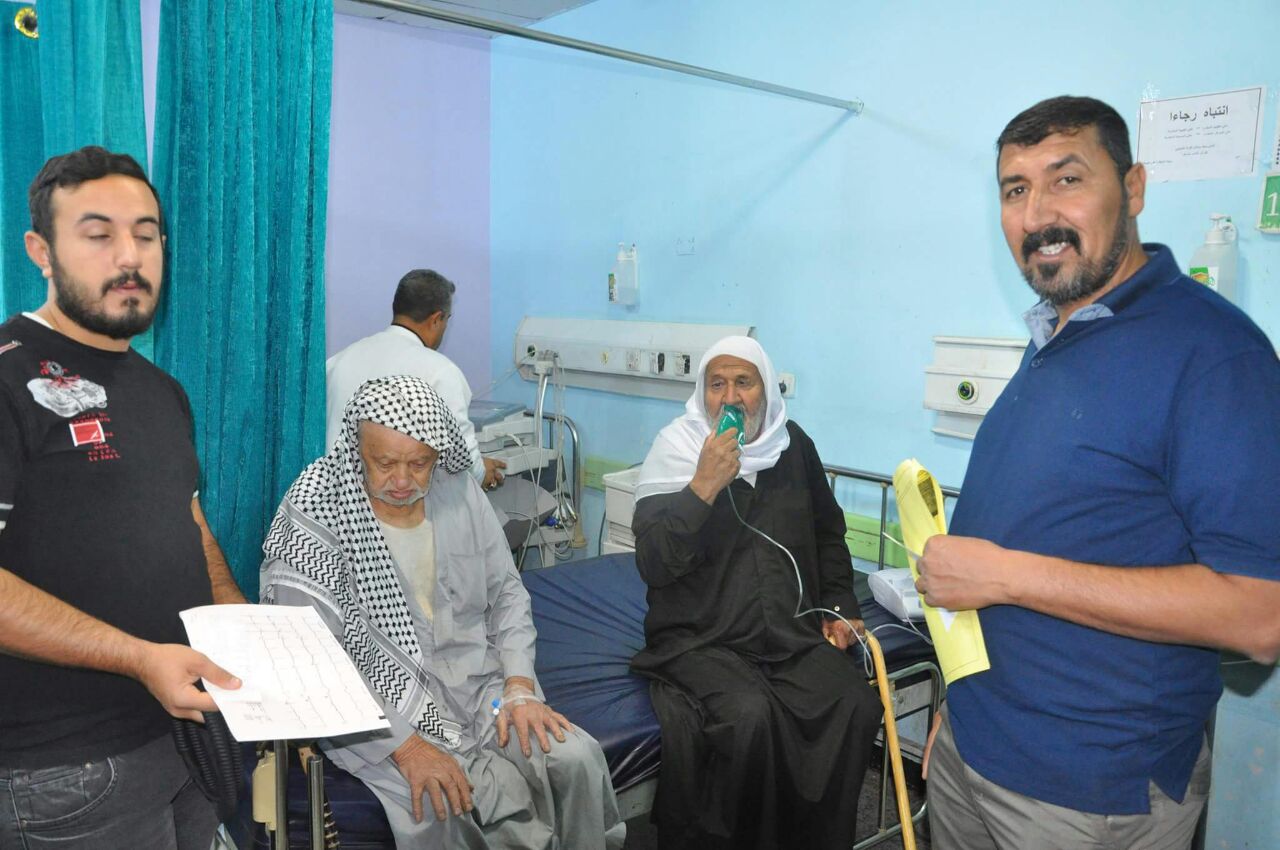 تسجيل 528 حالة إختناق بسبب العاصفة الترابية التي ضربت كربلاء