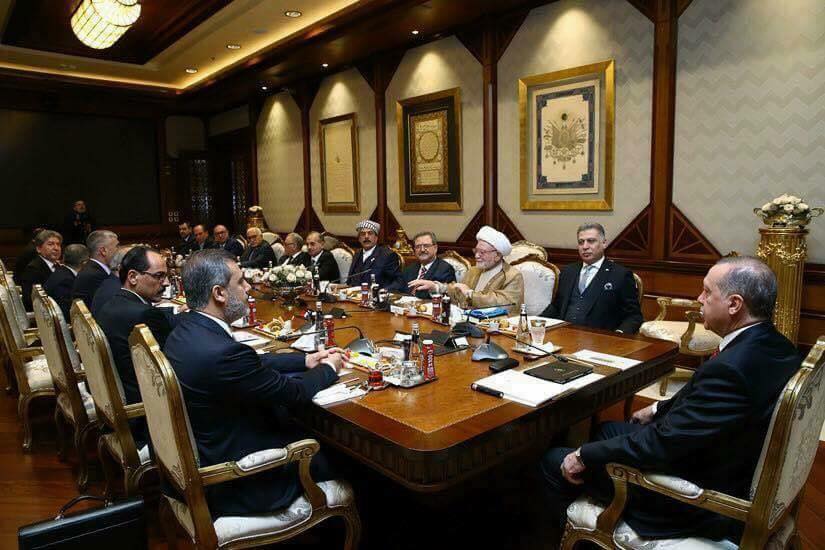بالفيديو.. اردوغان يستقبل وفداً من تركمان العراق
