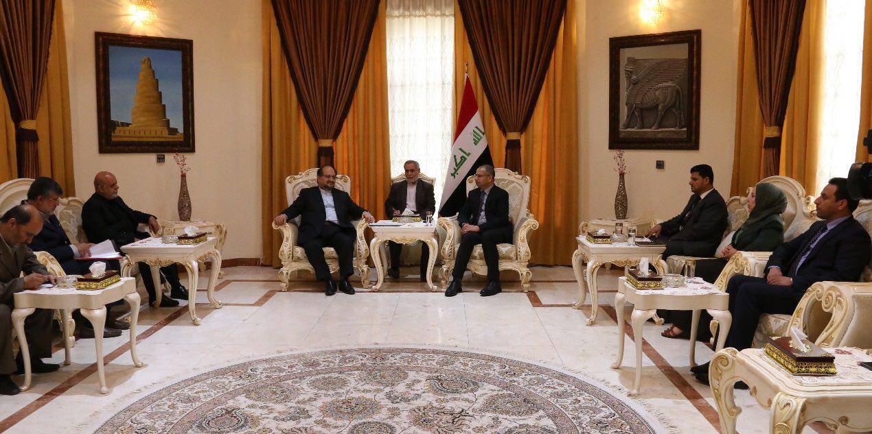 وزير إيراني يبدي للجبوري رغبة بلاده بإعادة بناء الصناعة العراقية