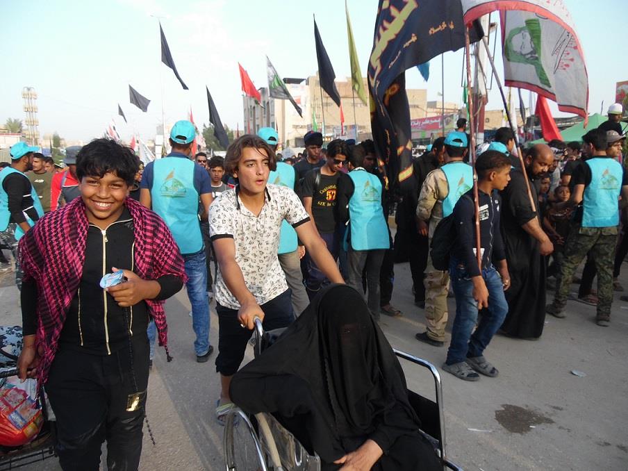 انتشار (لواء النهضة الحسيني) على فلاتر التفتيش في عموم محافظة كربلاء المقدسة (مصور)