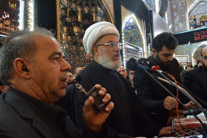 ممثل المرجع السيستاني بكربلاء في كلمة حماسية :البكاء على الحسين صنع لنا ابطالا حرروا العراق من داعش