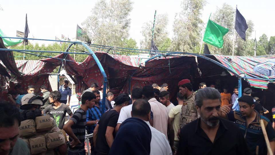 بالفيديو: 31 شهيد وجريح بتفجير انتحاري استهدف مجلس عزاء شرقي بغداد
