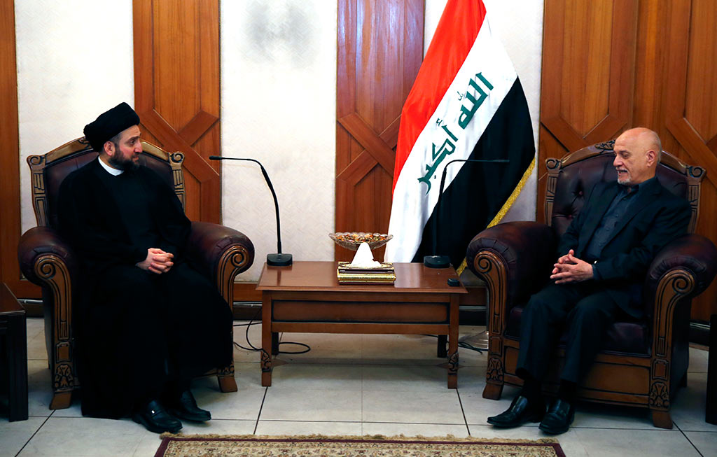 الحكيم والشهرستاني يلتقيان بشان مأسسة التحالف الوطني  ومعركة الموصل