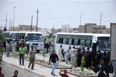 العتبة الحسينية المقدسة تسهم بنقل الملايين بعد انقضاء زيارة الاربعين