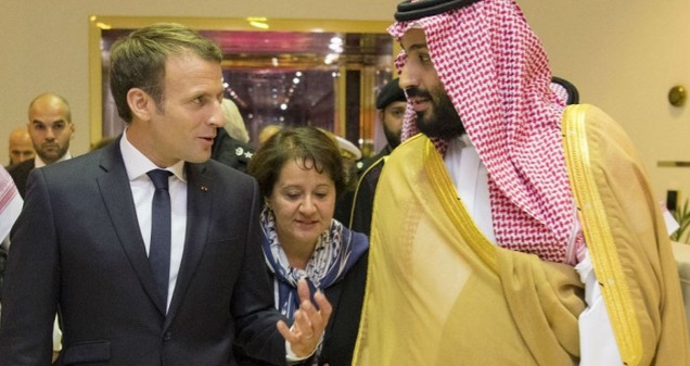 الرئيس الفرنسي يلتقي ولي العهد السعودي في الرياض ويشدد على أهمية الاستقرار الإقليمي