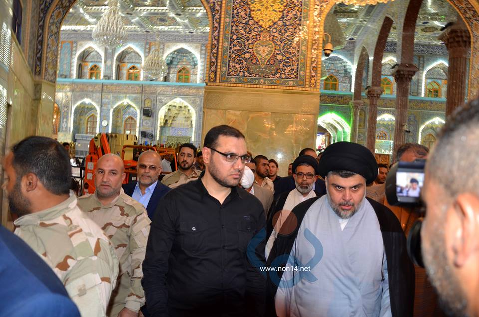 الصدر يصل كربلاء بالتزامن مع زيارة العبادي