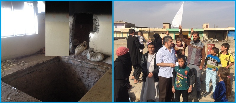 الجمعية العراقية لحقوق الانسان في الولايات المتحدة الامريكية تتجول في ناحية برطلة وكوكجلي وخزنه وبازوايا المحررة