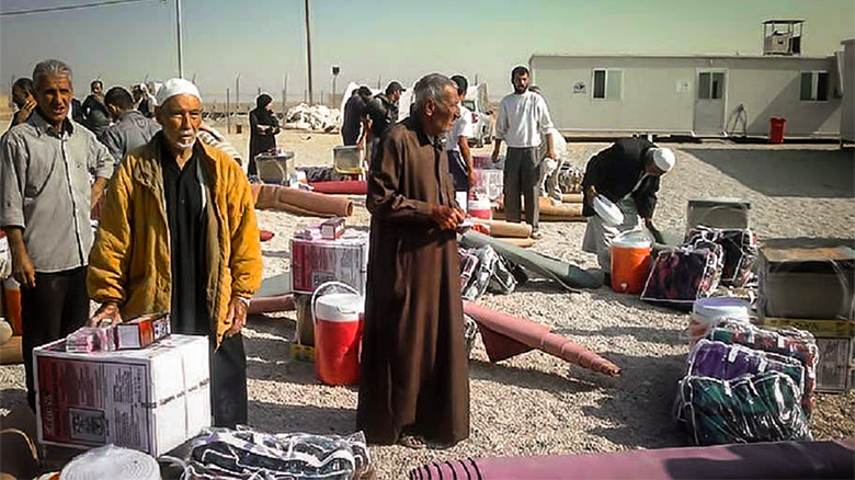 كربلاء:العتبة الحسينية توفر شاحنات خاصة لنقل النازحين العائدين الى مناطقهم المحررة