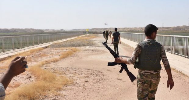 بالصورة.. الحشد الشعبي يسيطر على اهم خطوط المواصلات في بادية الصحراء