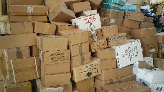 بالصورة.. ضبط 30 طنا من أدوية ﻻ تحمل أوراقا رسمية في المثنى