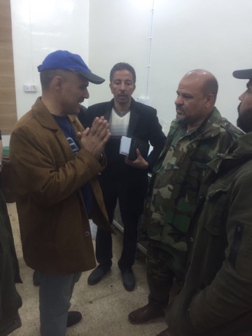 لواء الطفوف يدعم مستشفى القائم ويعمل على إعادة اهالي القضاء لبيوتهم