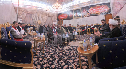 الهلال الاحمر الايراني يزور المرقد الحسيني في كربلاء ويلتقي بأمين عام العتبة الحسينية المقدسة