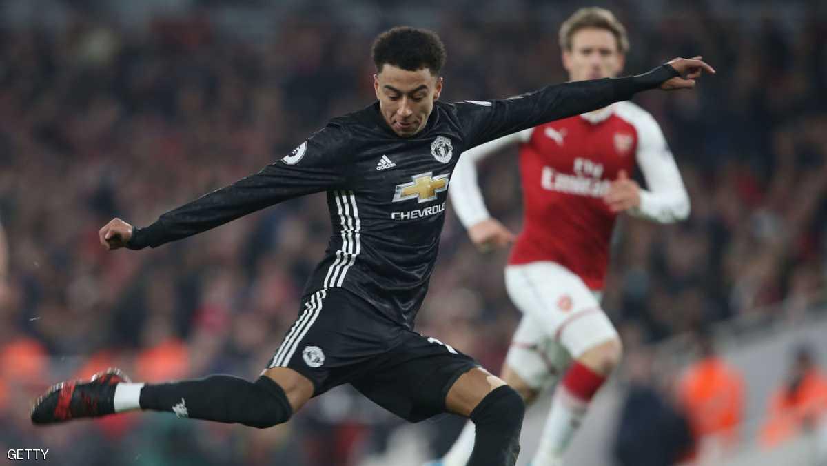 مانشستر يونايتد يتغلب على أرسنال بفضل لينغارد