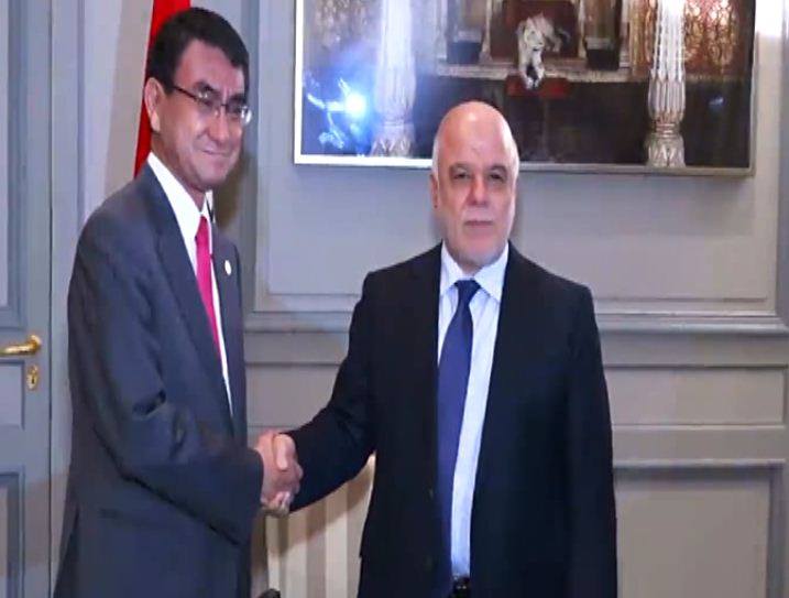 العبادي يلتقي وزير الخارجية الياباني في باريس