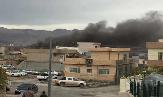 التظاهرات المناهضة لحكومة الاقليم تصل لاربيل بعد السليمانية وسقوط عدد من الجرحى