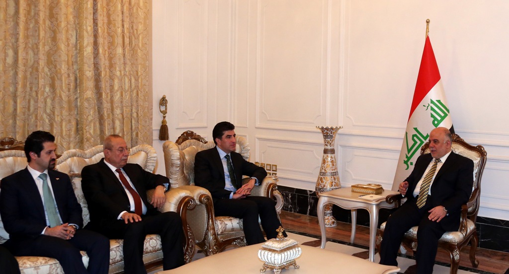 العبادي يضع 3 شروط لدفع رواتب موظفي كردستان