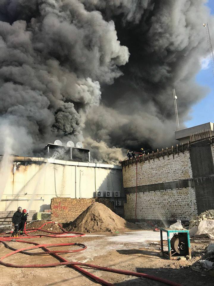 إحراق مبنى قناة دجلة الفضائية وسط بغداد والداخلية مطالبة بالتحقيق