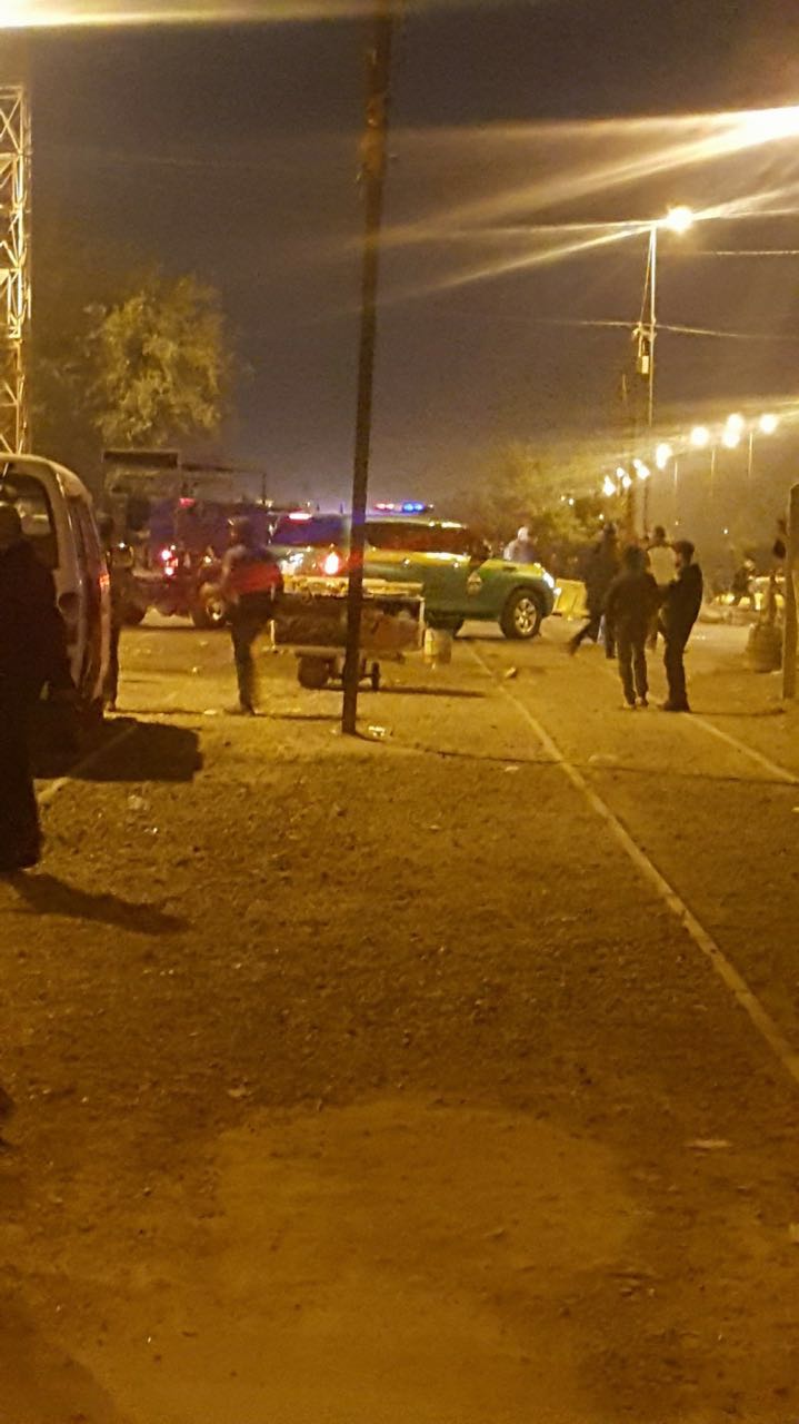 بالصورة.. شهداء وجرحى بتفجير انتحاري في ساحة عدن شمالي بغداد