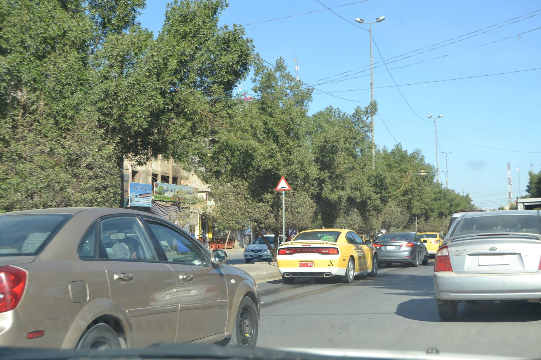 بالصور:شارع يتسبب بموت المار به في كربلاء