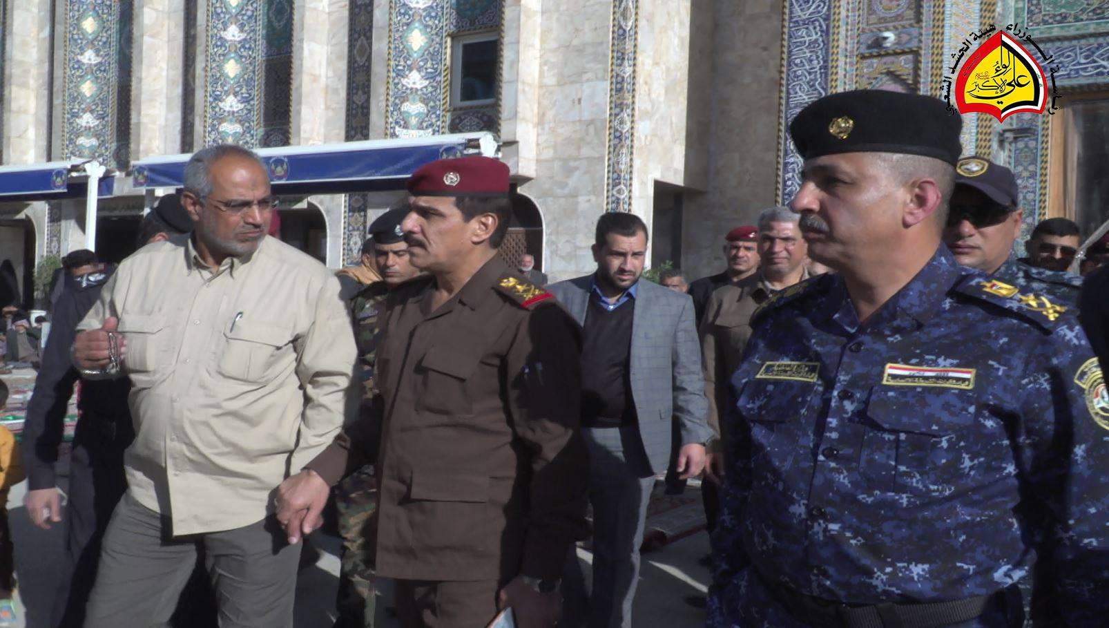 يار الله وقيادات امنية تلتقي بممثل المرجع السيستاني بكربلاء