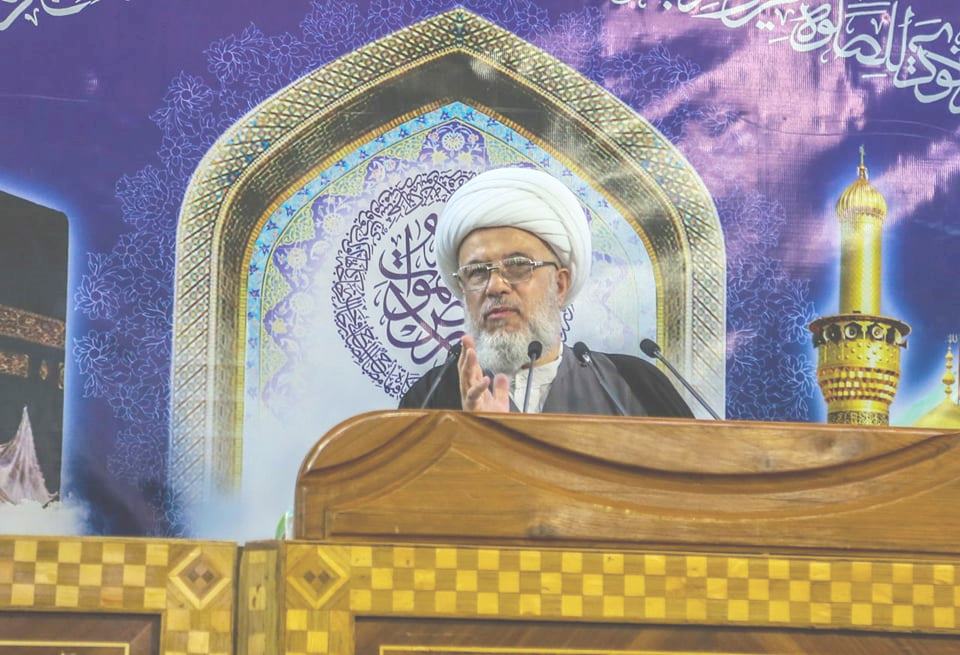ممثل المرجع السيستاني يتعرض الى محاولة اعتداء فاشلة اثناء خطبة الجمعة بالصحن الحسيني