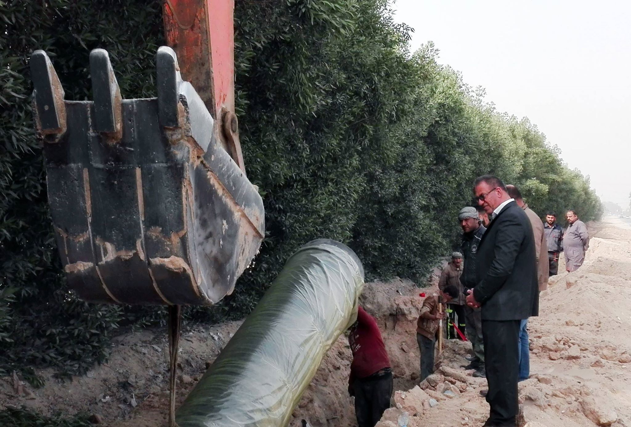 مديرية ماء كربلاء المقدسة تنفذ مشروعاً لإيصال الماء إلى القرى الصحراوية