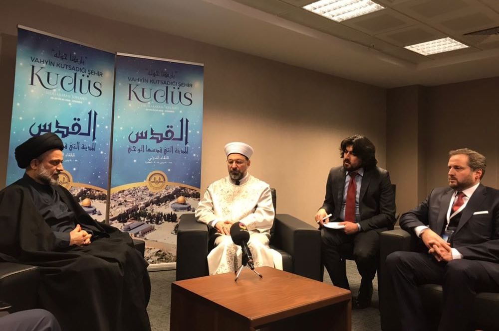 رئيس ديوان الوقف الشيعي يلتقي رئيس الشؤون الدينية التركية الدكتور علي أرباش