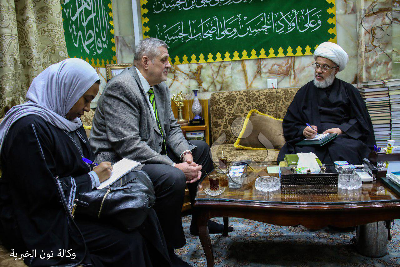 بالصور.. وكالة نون الخبرية تنشر تفاصيل لقاء كوبيتش بالشيخ عبد المهدي الكربلائي