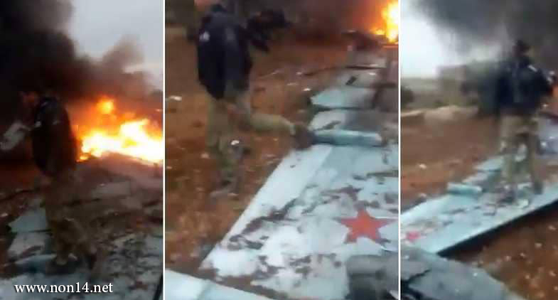 فيديو لمعركة الطيار الروسي.. وكلماته الأخيرة قبل تفجير نفسه