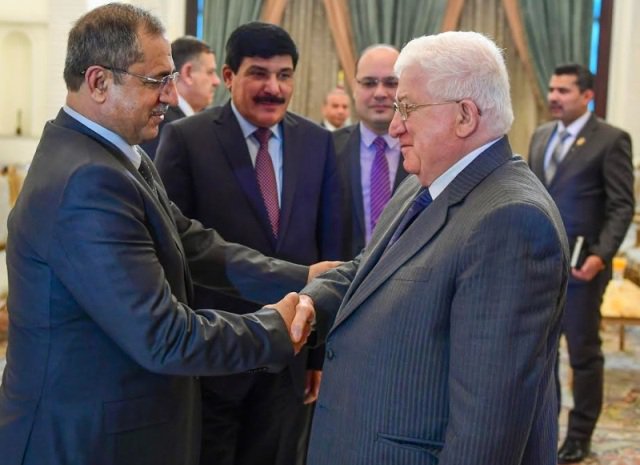 معصوم يشدد للشعار على ضرورة تعزيز التنسيق الأمني المشترك بين العراق وسوريا