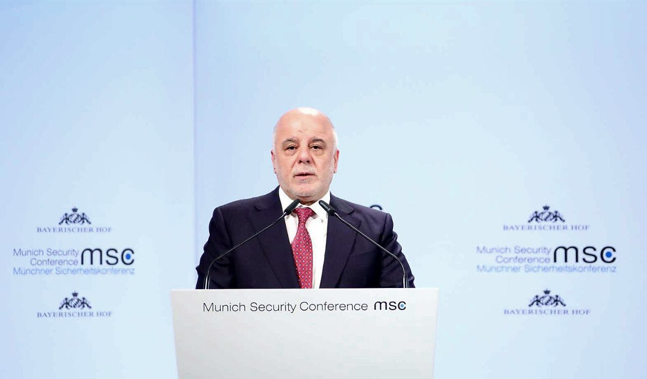 العبادي من ميونخ: ماوعدنا به هو الذي تحقق بالضبط والعراق شهد اكبر حملة تطوعية بدعوة من السيد السيستاني (فيديو)