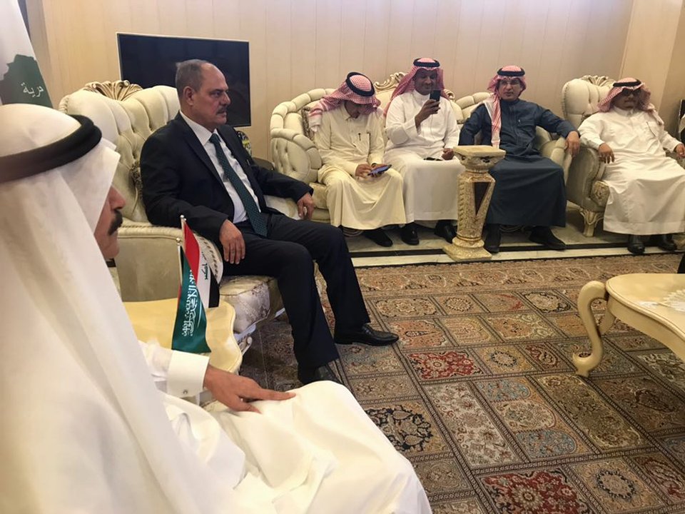 بالصور: بعد انقطاع اكثر من 28 عاما وصول وفد إعلامي سعودي رفيع المستوى الى بغداد