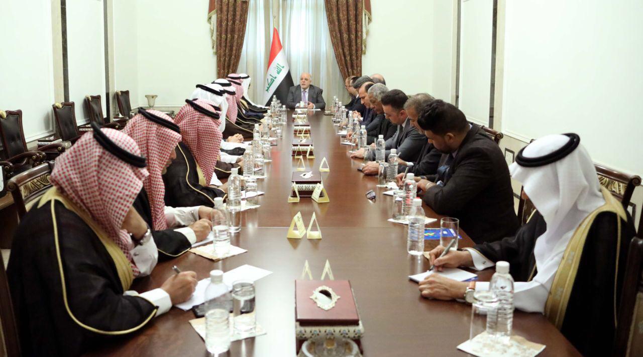 العبادي لوفد سعودي: العلاقات بين العراق والسعودية على الطريق الصحيح  ونتطلع الى توسيعها