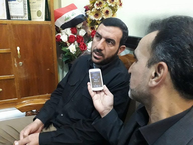 قائد ميداني في الحشد  يؤكد إن (60% ) من تنظيم داعش الإرهابي تغلغل بين النازحين والمدنيين بالتعاون مع البعثيين