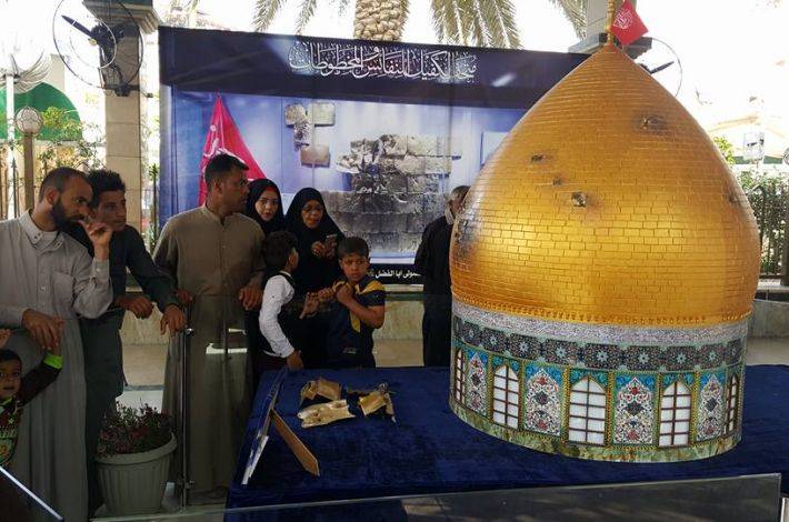 كربلاء:قبة العباس التي تعرضت لقصف صدام حسين تتجسد فنيا في بين الحرمين