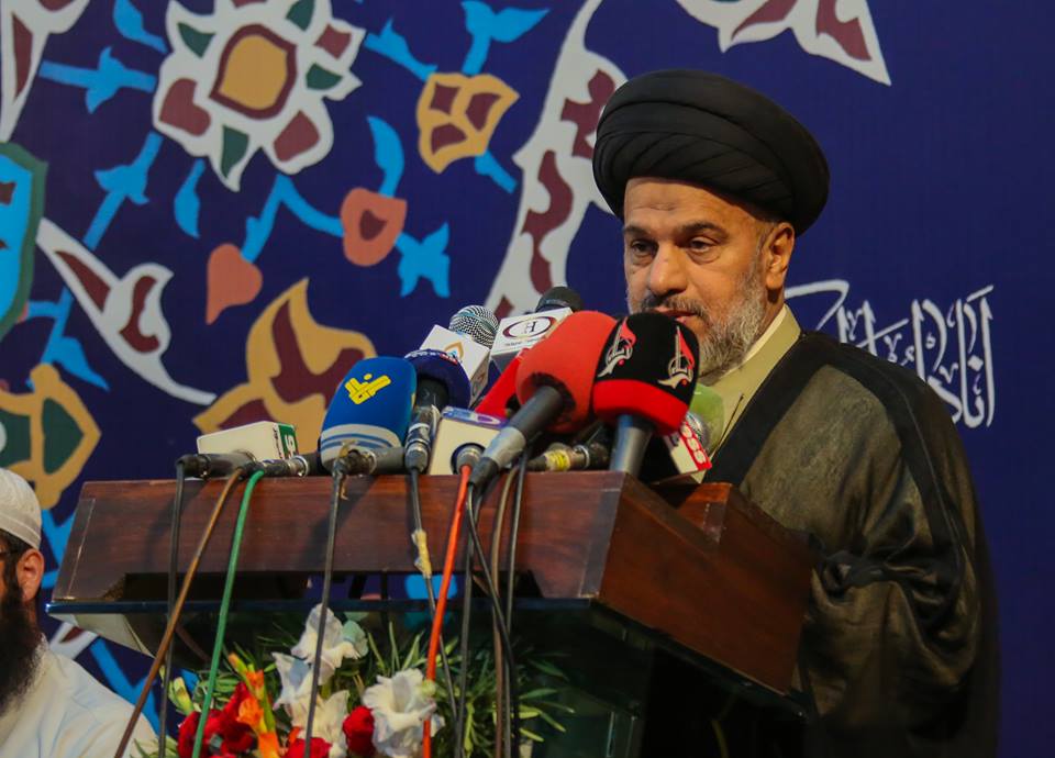 نسيم كربلاء يجمع علماء باكستان وموفد مرجعية النجف ينقل تجربتها ببث التعايش السلمي والتصدي للارهاب الداعشي