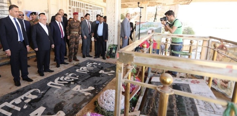 العبادي من موقع مجزرة سبايكر : ثأرنا لشهدائنا