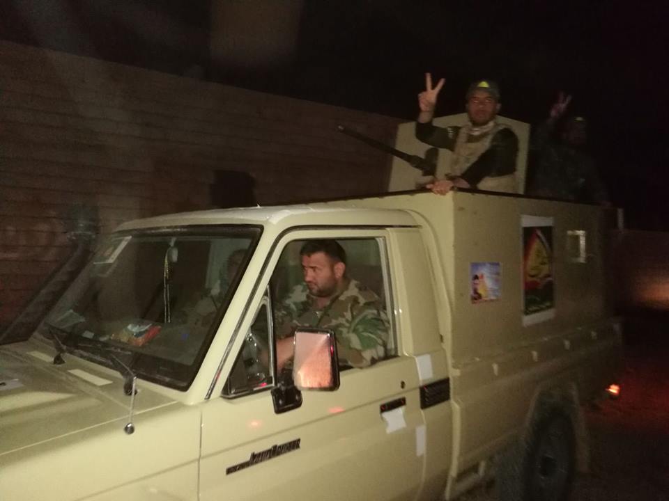 لواء علي الاكبر ينفذ عملية مباغتة ليلية ويستهدف اوكار الدواعش بين الرياض والحويجة