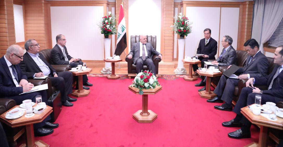 العبادي يبحث مع شركة تجارية يابانية انشاء معامل لتصنيع السيارات داخل العراق