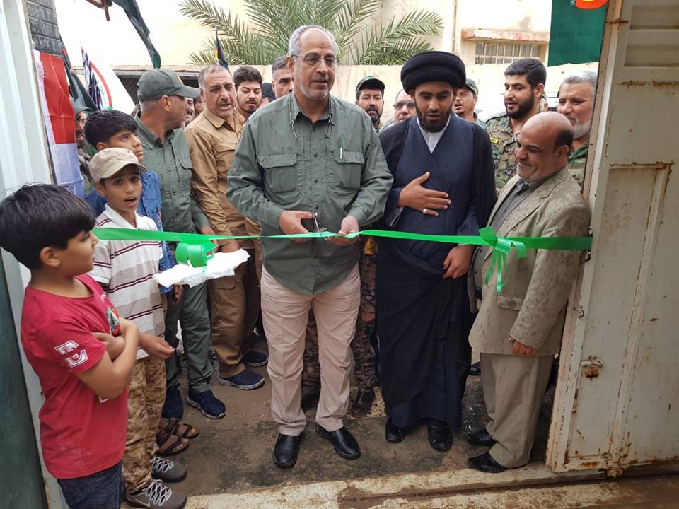 افتتاح ممثلية للواء علي الاكبر في الديوانية