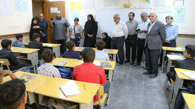 مدارس الايتام في كربلاء تشهد زيارة وفد اوربي كبير