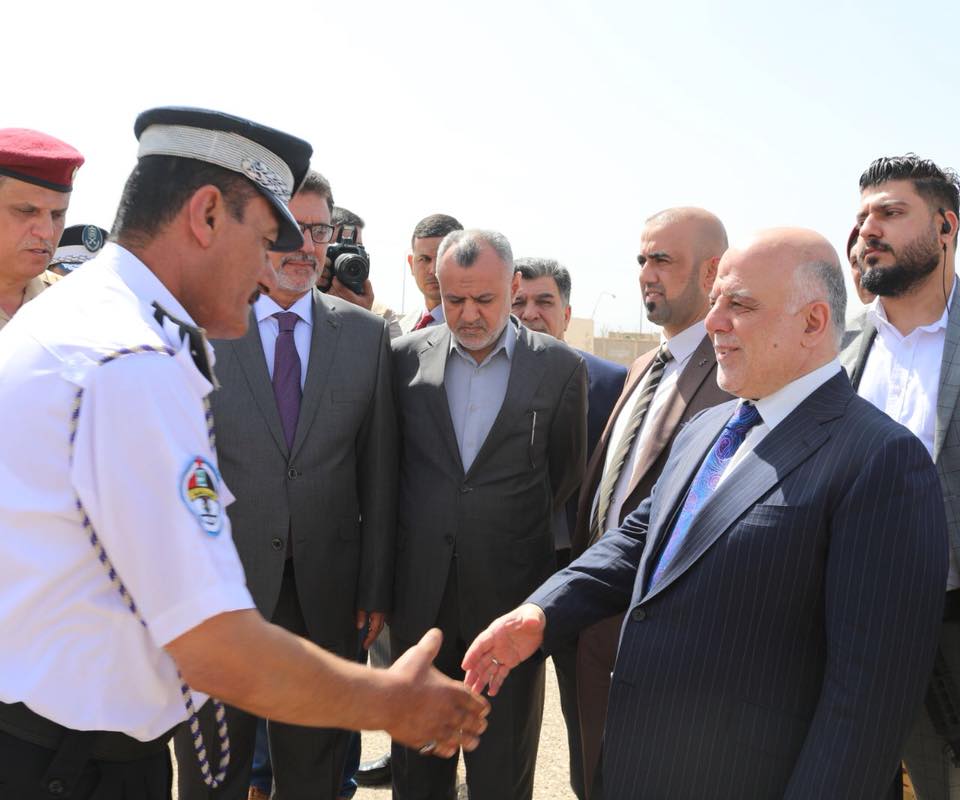 الدكتور حيدر العبادي يصل الى محافظة ميسان