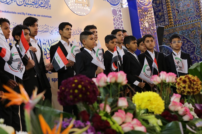 ابناء الشهداء يسلمون المرجع السيستاني رسالة.. وهذا ما اوصاه المرجع لهم