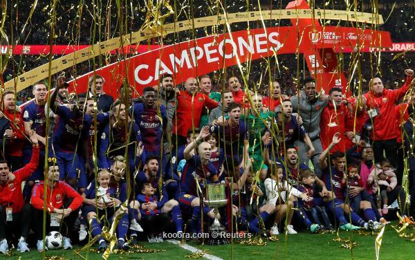 برشلونة يحرز اللقب الرابع تواليا لكأس أسبانيا