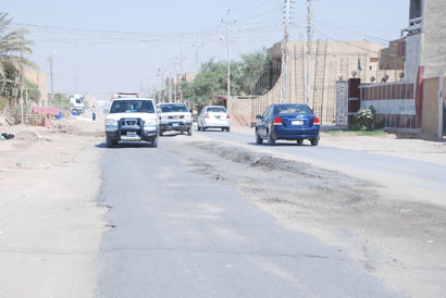 صور لشارع في كربلاء انجز حديثا ...!!!!!!