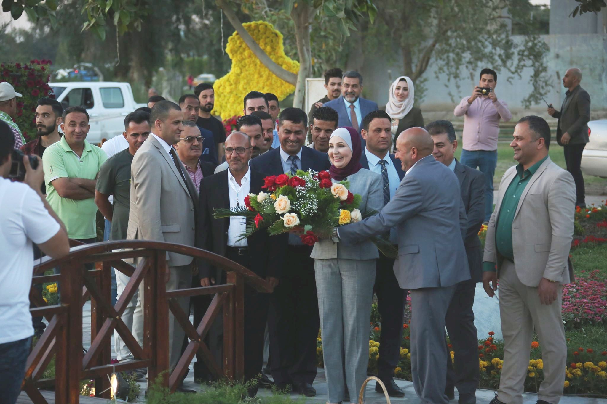 العتبة الحسينية المقدسة تشجر شوارع بغداد