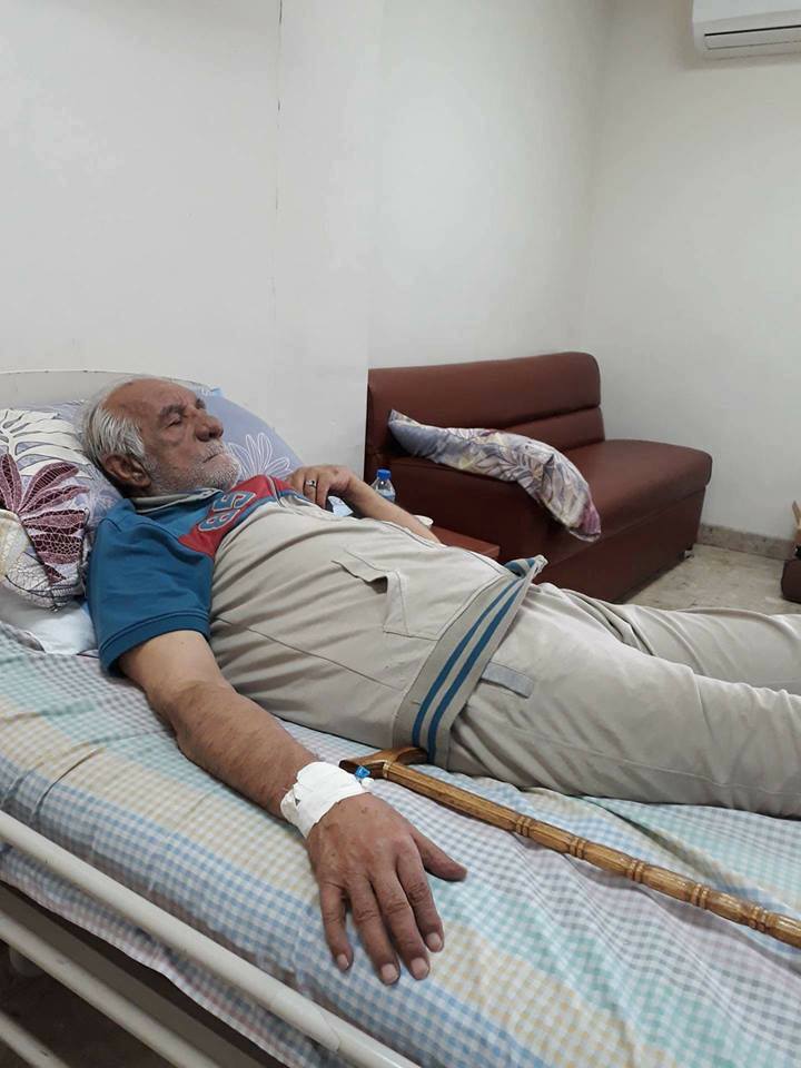 بالصوره:اصابة الفنان العراقي محسن العزاوي بجلطة دماغية افقدته النطق