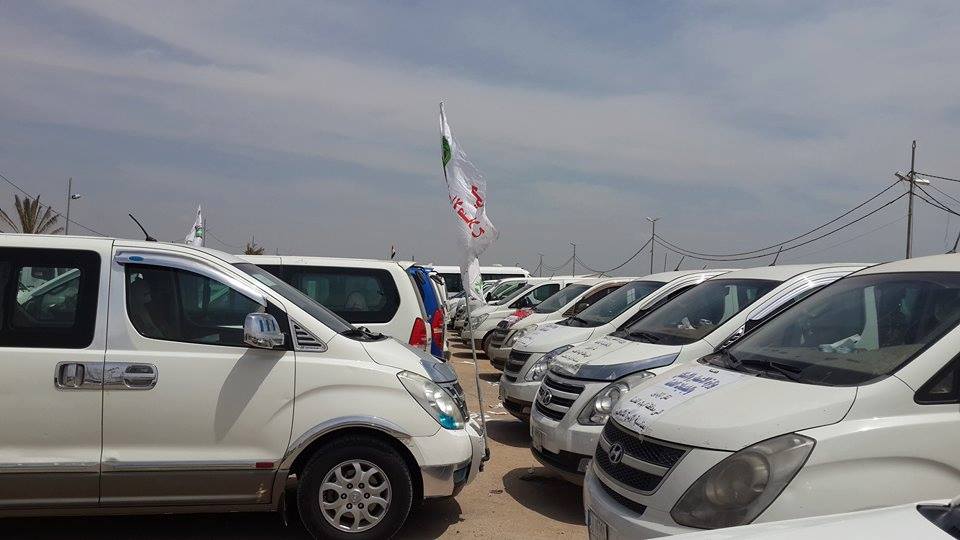 وزارة الاعمار والاسكان تشارك بـ500 عجلة والية في زيارة النصف من شعبان بكربلاء