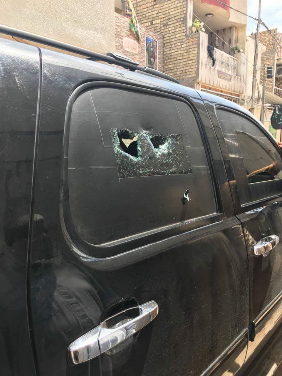 بالصور.. نجاة قيادي في تحالف الفتح من محاولة اغتيال شرقي بغداد